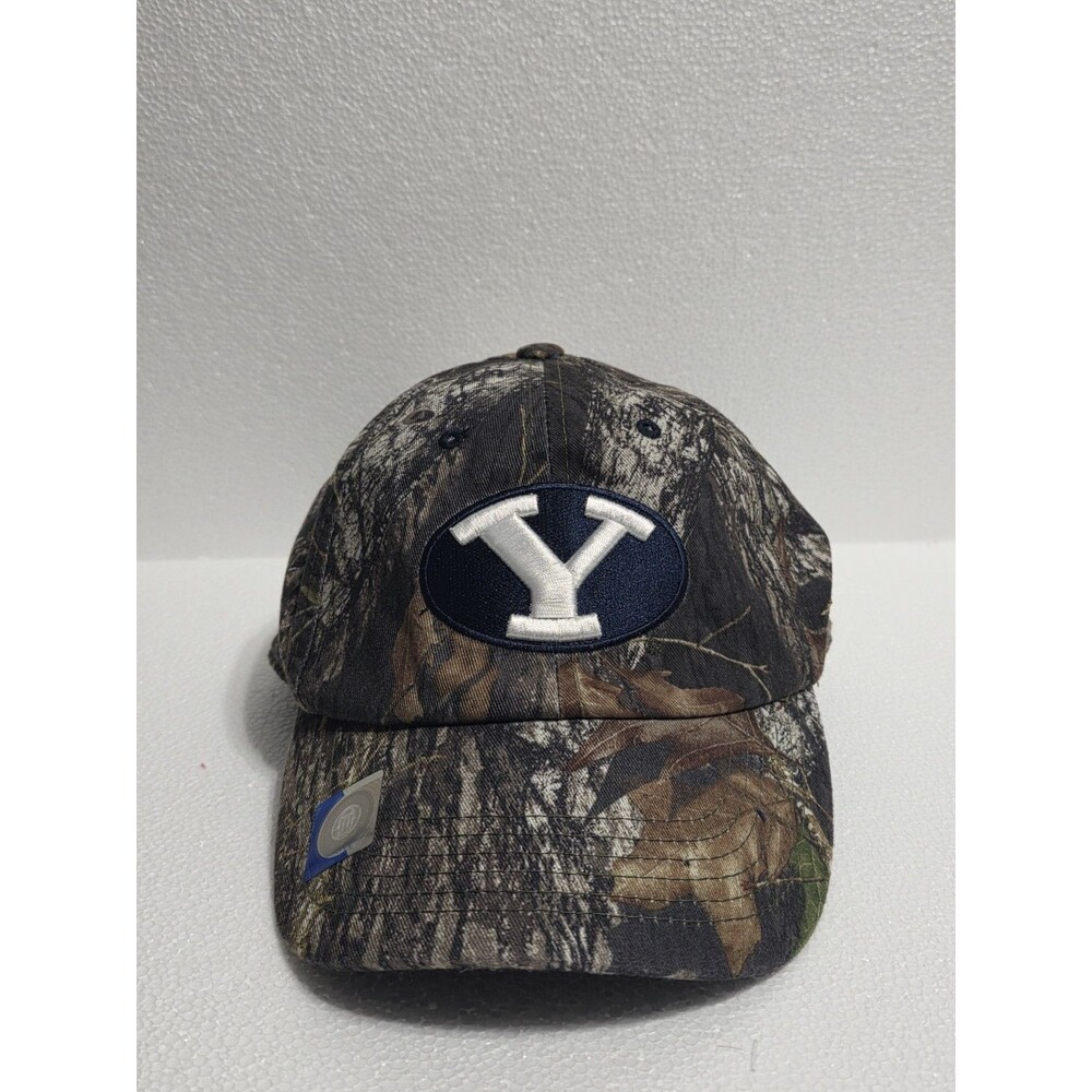 BYU Brigham Young University Camo Hat Adjustable Captivating Headgear NWT